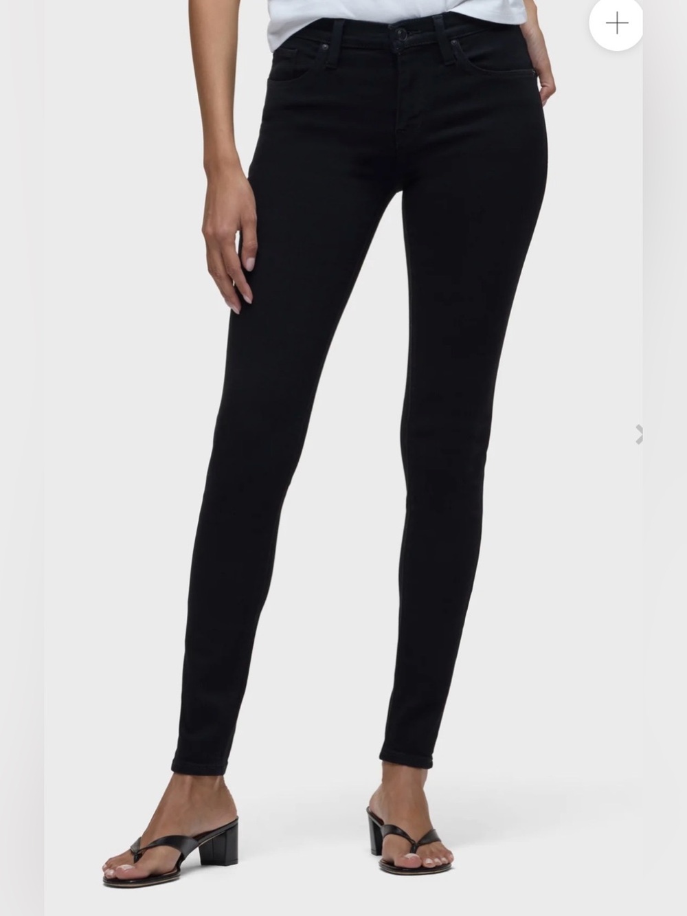 Hudson Jeans Nico Midrise Super Skinny in Black